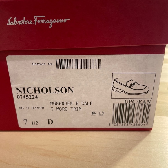 Ferragamo 7.5 D Nicholson Men’s Loafers